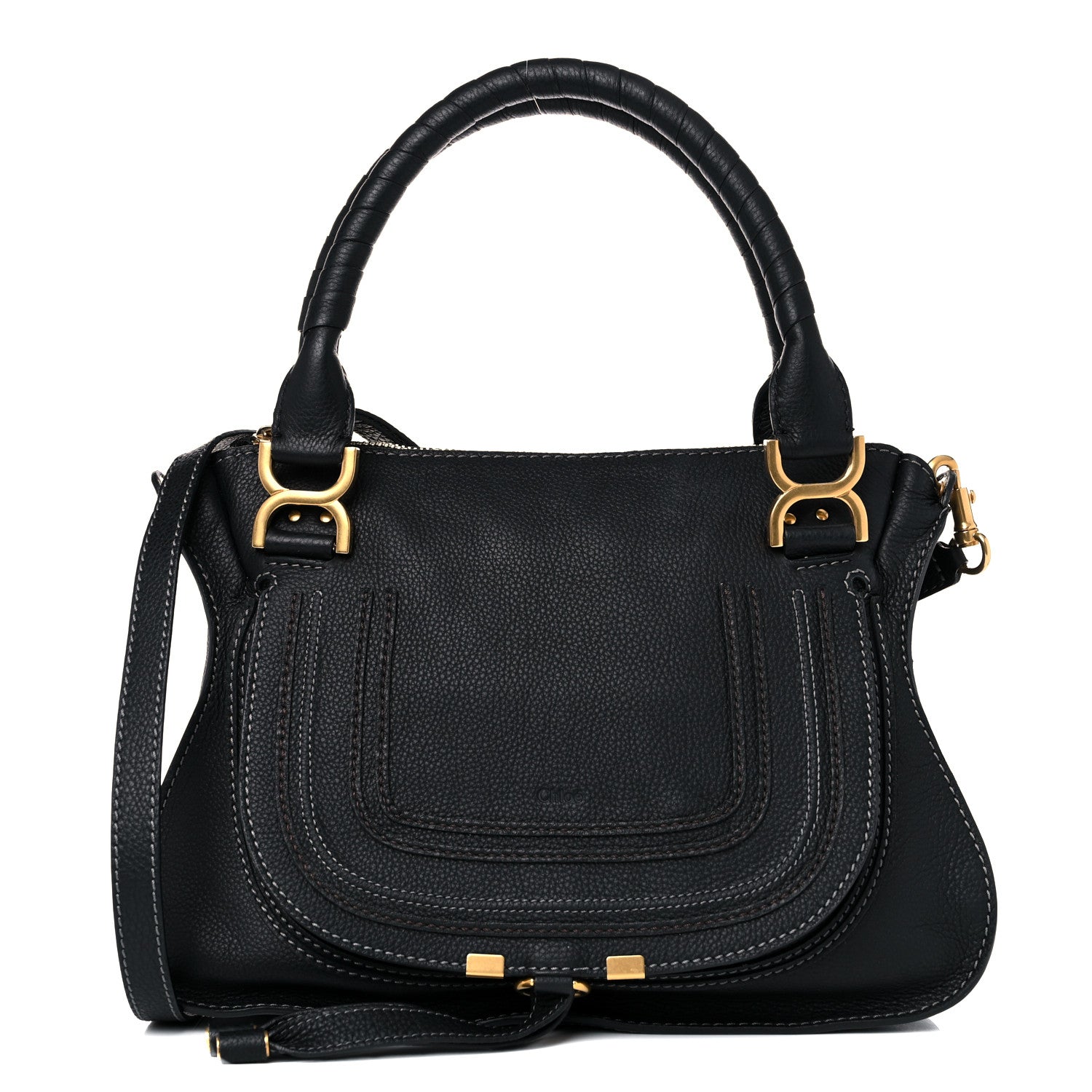 Chloe Calfskin Medium Marcie Satchel Black 3 of 16