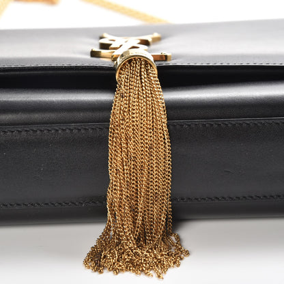 Saint Laurent Smooth Calfskin Medium Classic Monogram Kate Tassel Satchel Black 7 of 7