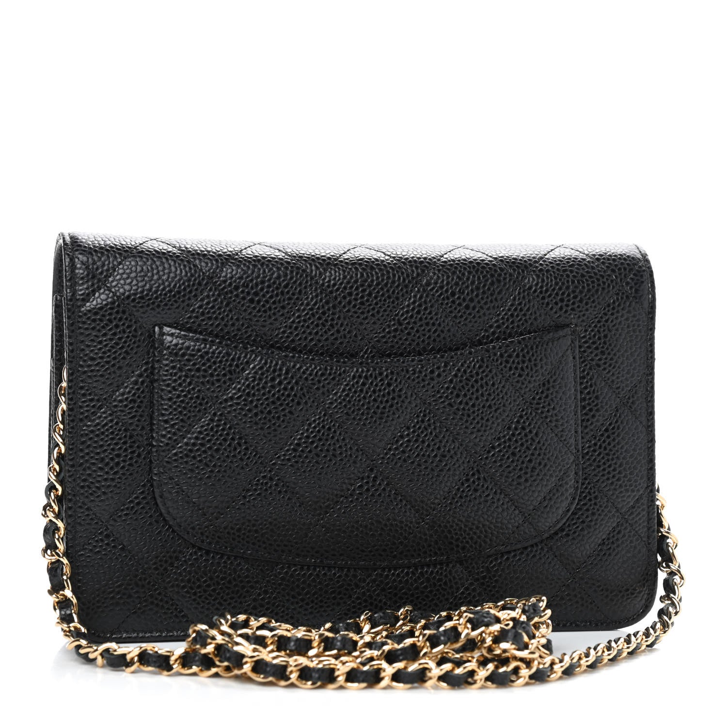 Chanel Caviar Quilted Wallet On Chain WOC Black 3 of 10