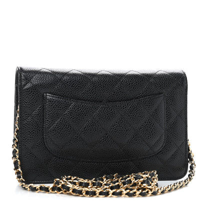 Chanel Caviar Quilted Wallet On Chain WOC Black 3 of 10
