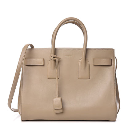 Saint Laurent Calfskin Small Sac De Jour Beige 1 of 18