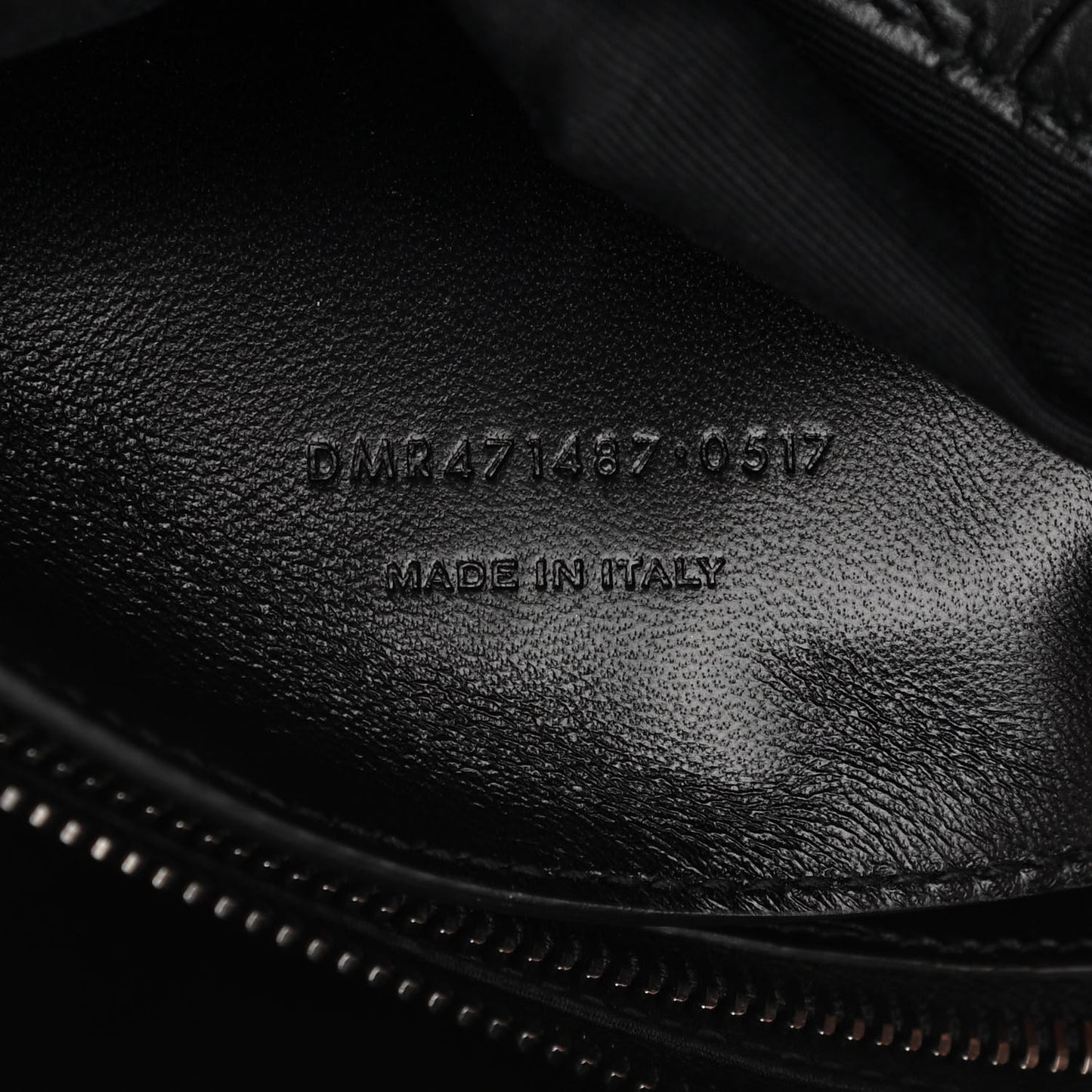 Calfskin Crocodile Embossed Medium West Hollywood Monogram Fold-Over Black
