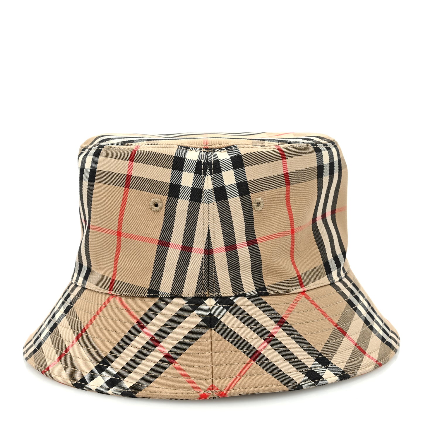 Technical Cotton Vintage Check Bucket Hat L Archive Beige