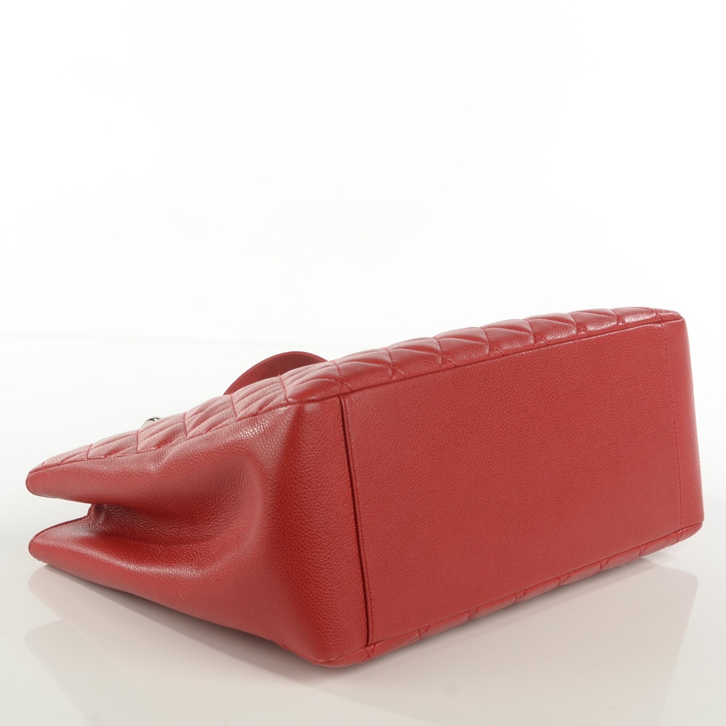 Caviar Quilted Grand Shopping Tote GST Red