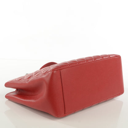 Chanel Caviar Quilted Grand Shopping Tote GST Red 4 of 7