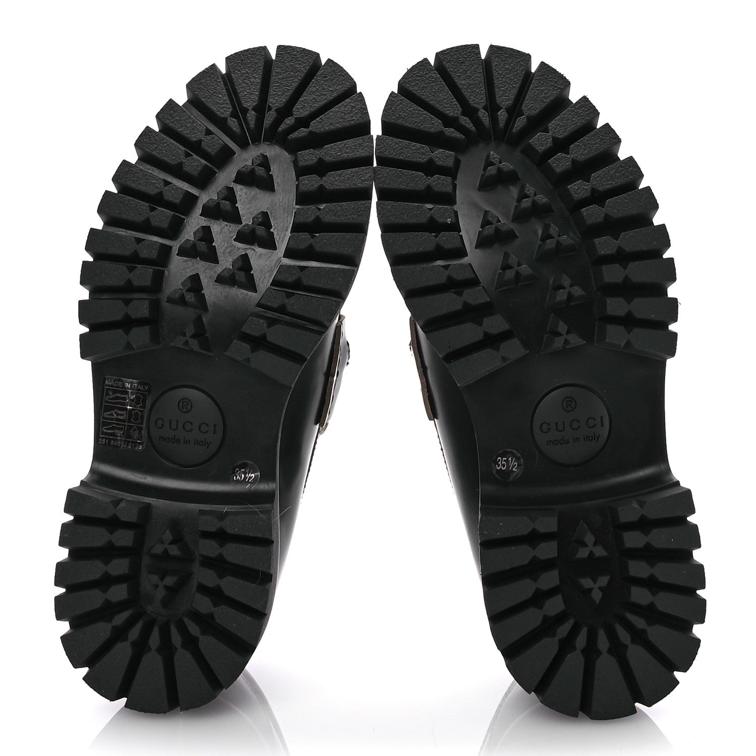 Gucci Cordovan Lux Womens Harald Horsebit 25mm Platform Loafers 35.5 Black 6 of 10