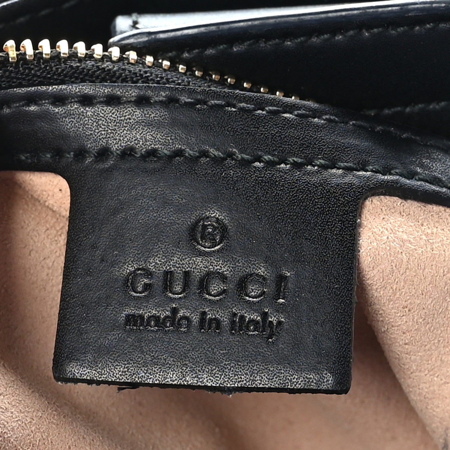 Gucci Soft GG Supreme Monogram Bees Small Crossbody Tote Beige Oro Black 6 of 13