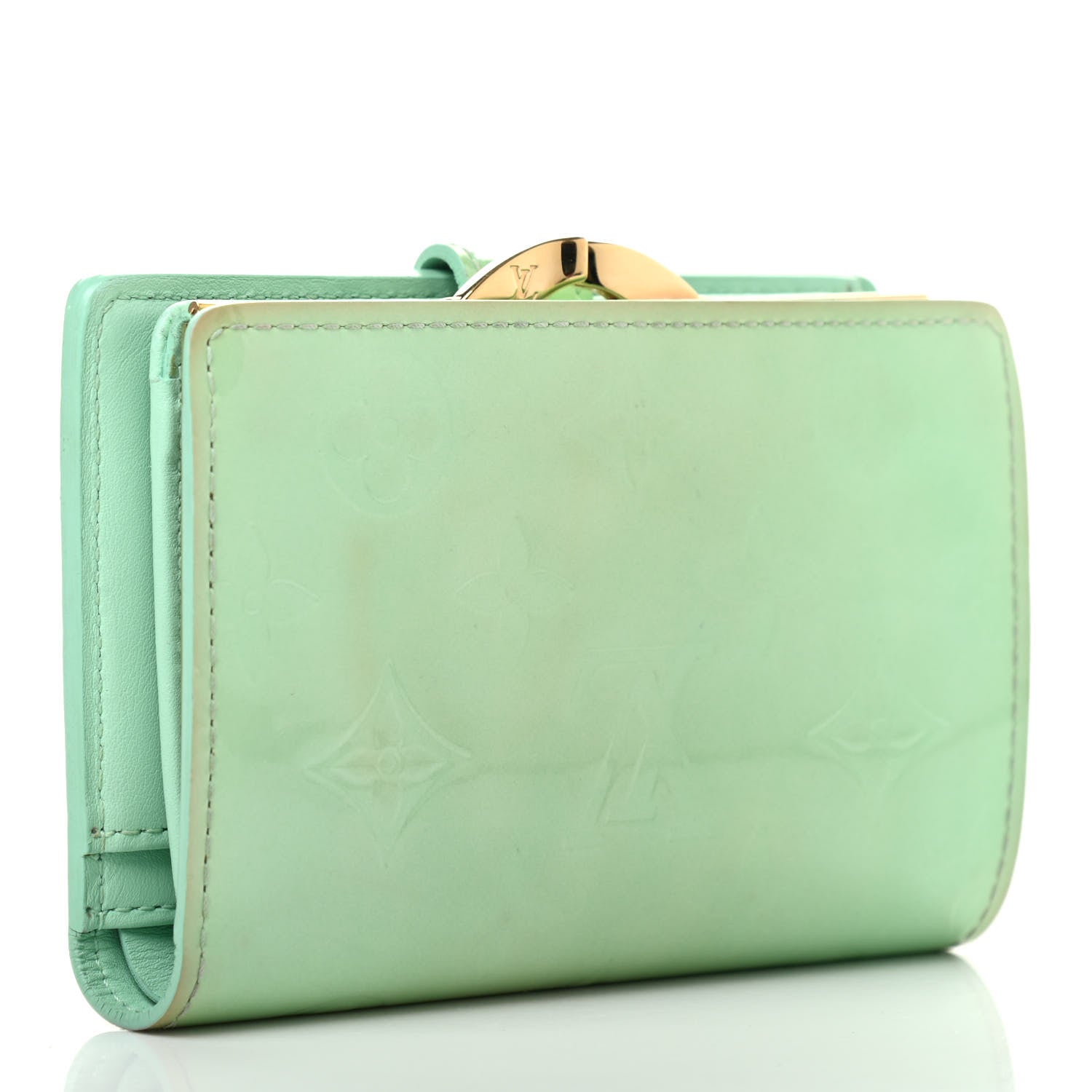 Louis Vuitton Vernis French Purse Wallet Peppermint 3 of 7