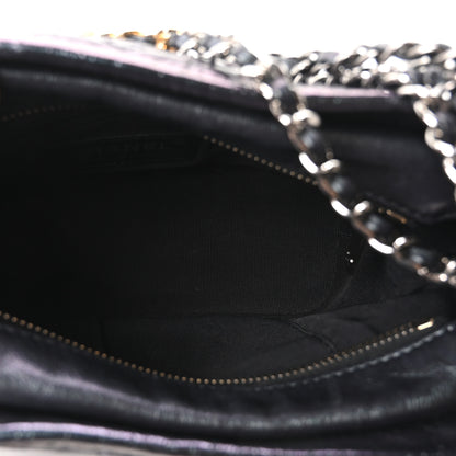 Chanel Iridescent Aged Calfskin Quilted Small Gabrielle Hobo Black 5 of 10