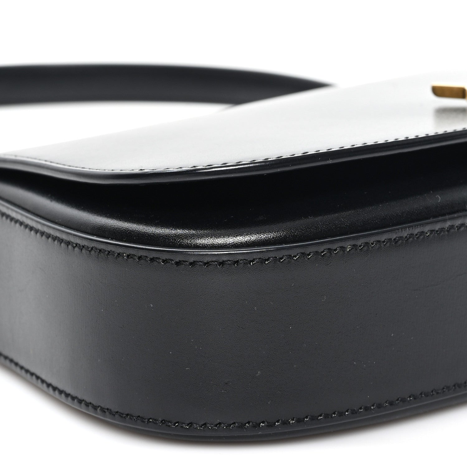 Saint Laurent Box Calfskin Mini Voltaire Shoulder Bag Black 9 of 10