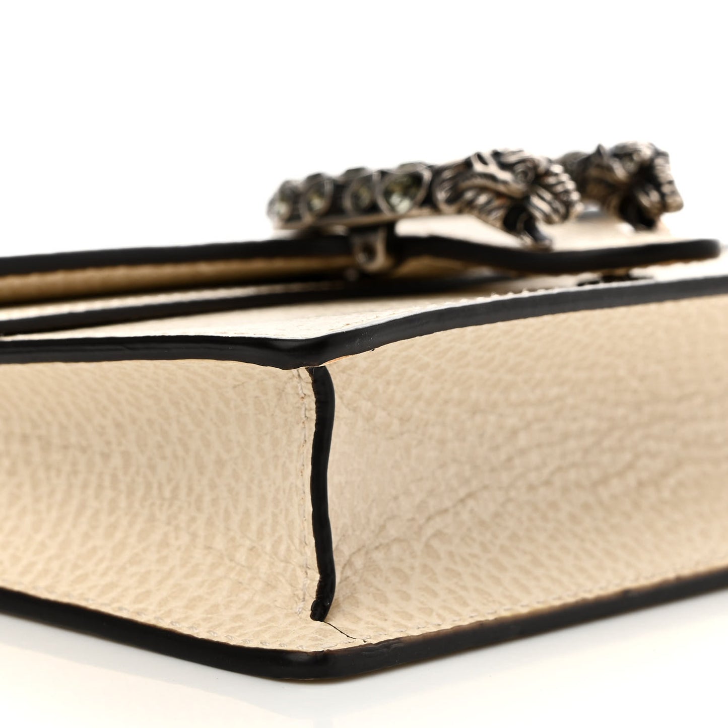 Dollar Calfskin Crystal Super Mini Dionysus Shoulder Bag Mystic White Black Diamond