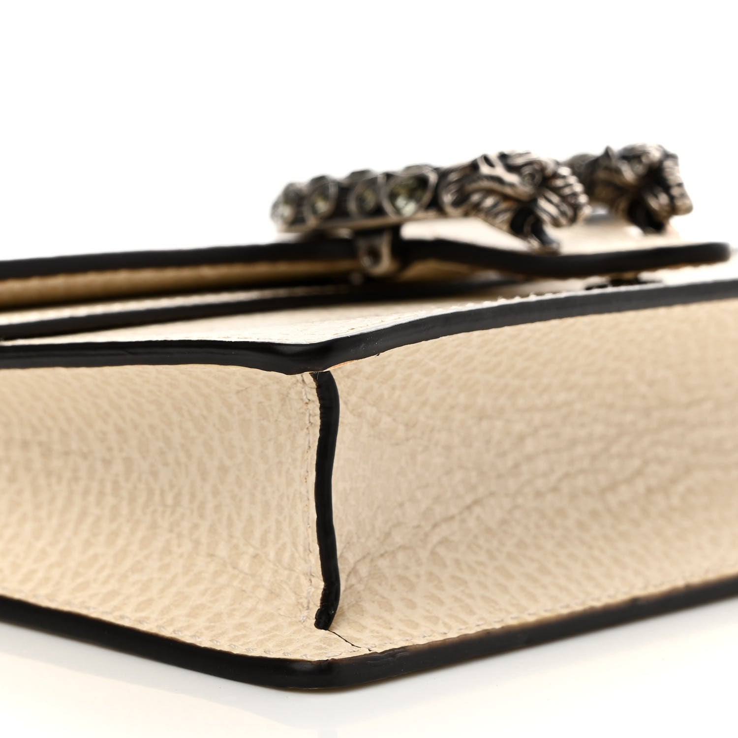 Gucci Dollar Calfskin Crystal Super Mini Dionysus Shoulder Bag Mystic White Black Diamond 8 of 11