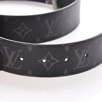 Louis Vuitton Monogram Eclipse Taigarama 40mm LV Initiales Reversible Belt 100 40 Black 6 of 8
