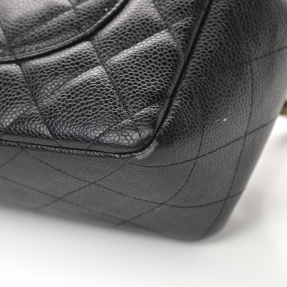 Chanel Caviar Quilted Jumbo Single Flap Black 11 of 17