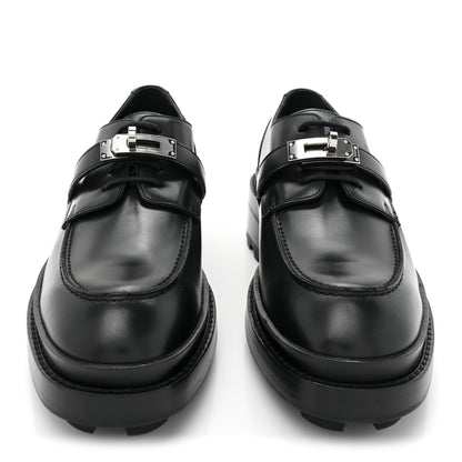 Hermes Glossed Calfskin First Oxford 39.5 Black 2 of 13