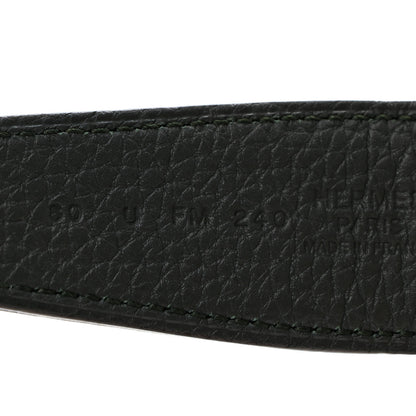 Hermes Box Togo So Black 32mm H Belt 80 32 Black Vert Fonce 3 of 5