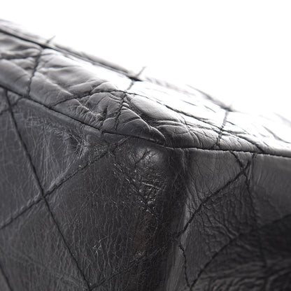 Chanel Glazed Aged Calfskin Quilted 2.55 Reissue 227 Flap So Black 10 of 11