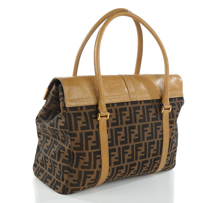 Fendi Zucca Classico No. 2 Satchel Tobacco 3 of 8