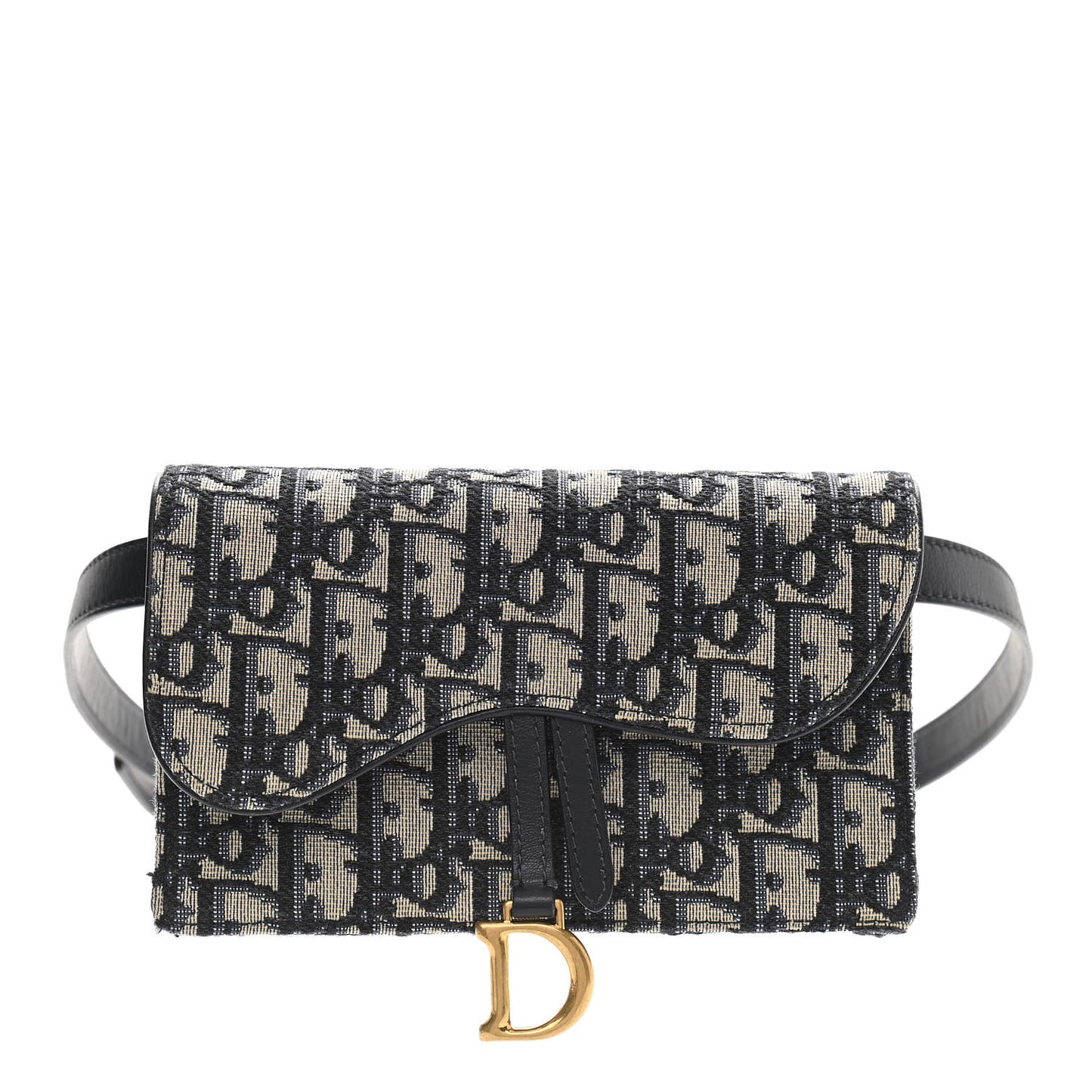 Oblique Saddle Belt Bag Blue