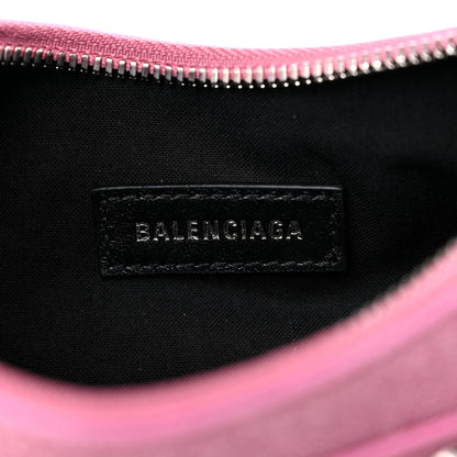 Balenciaga Sparkling Fabric Le Cagole Shoulder Bag XS Sweet Pink 6 of 9