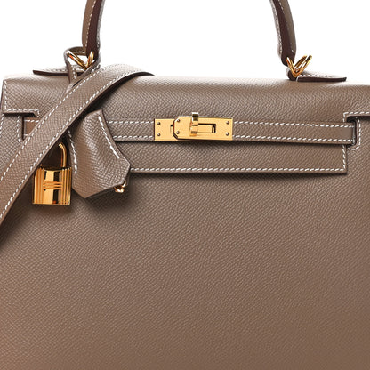 Hermes Epsom Kelly Sellier 25 Etoupe 8 of 11