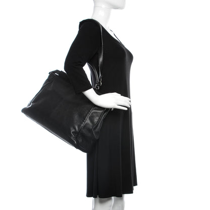 Fendi Goatskin Large Peekaboo Iconic Satchel Black Lampone 3 of 25