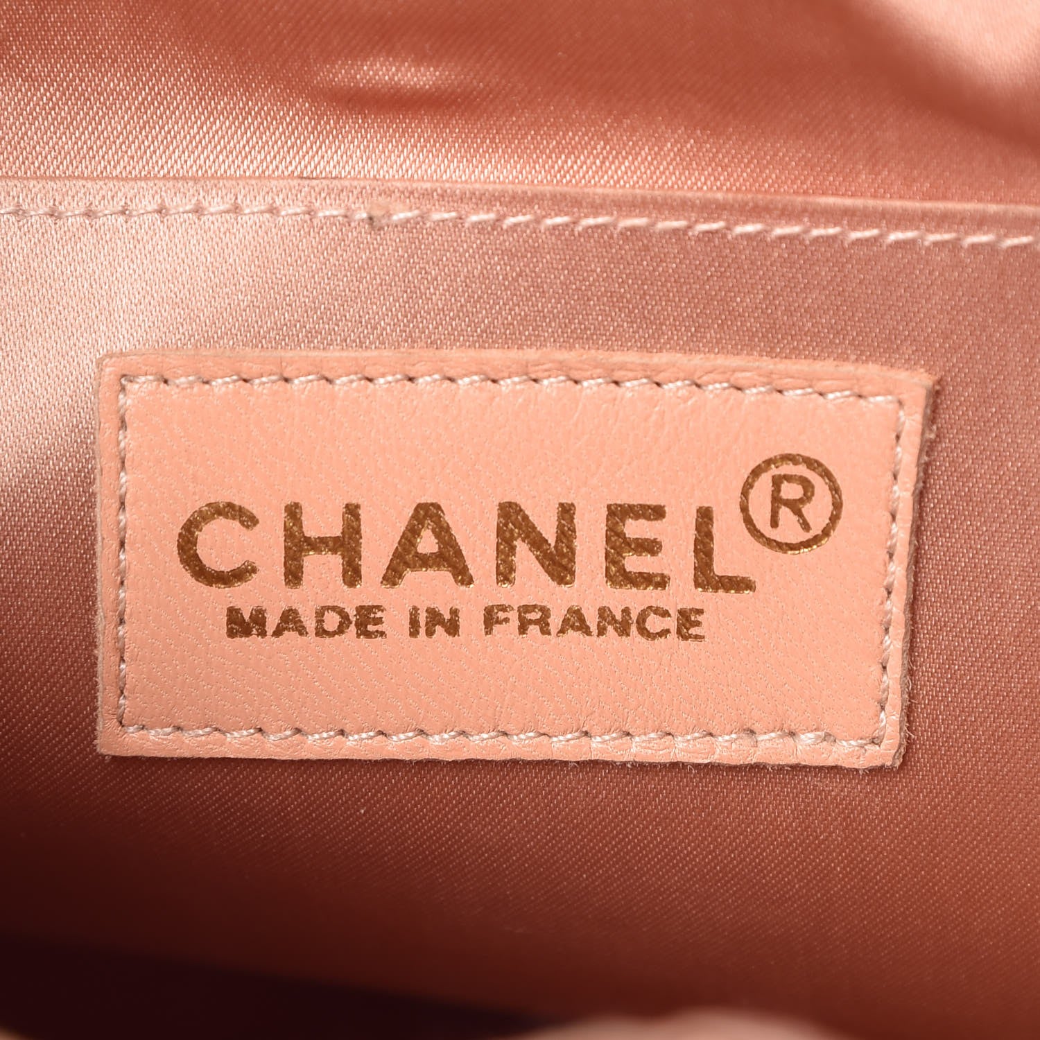 Chanel Satin Suede Quilted Drawstring Backpack Pink 6 of 9
