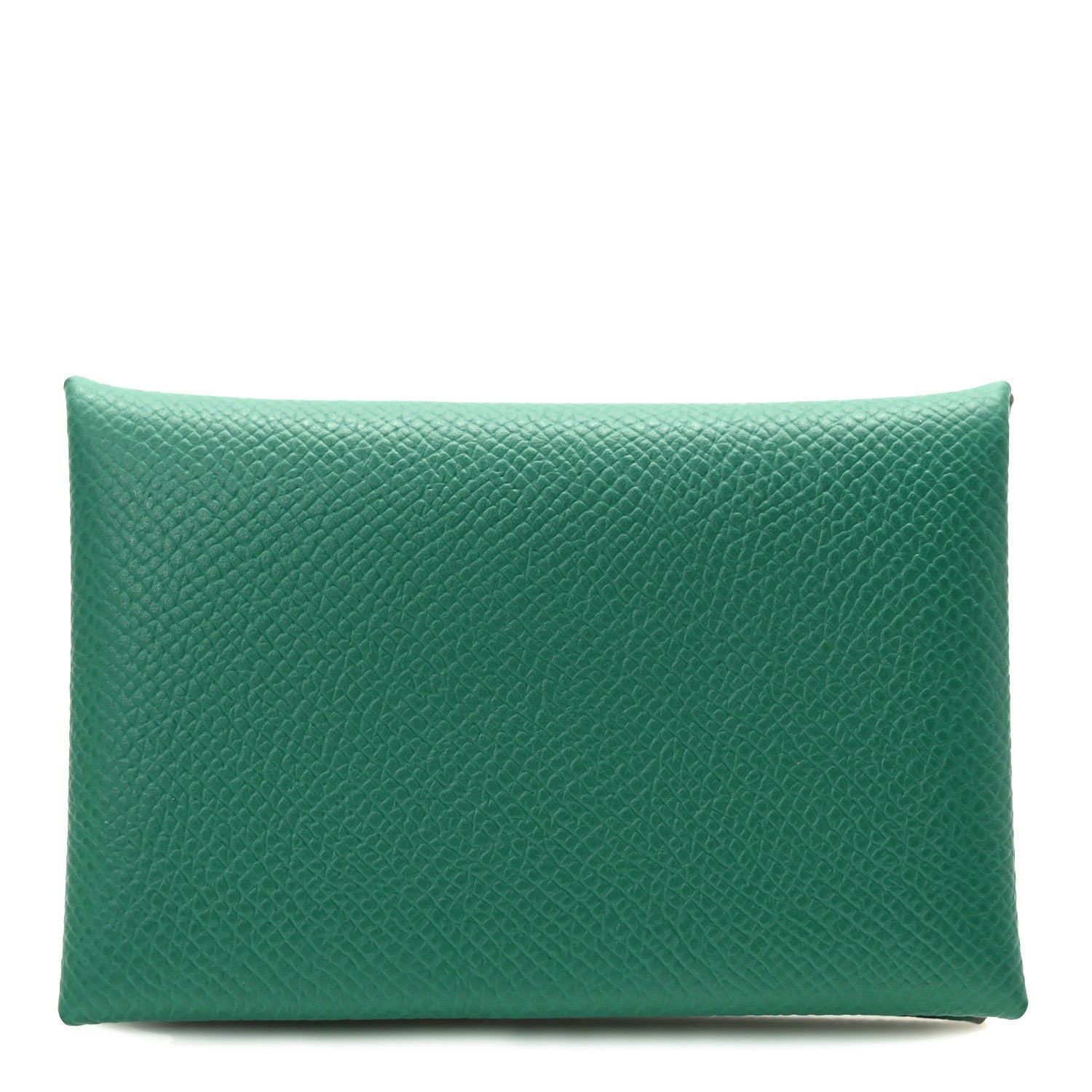 Hermes Epsom Verso Calvi Duo Card Case Vert Vertigo Jaune Milton 1 of 7