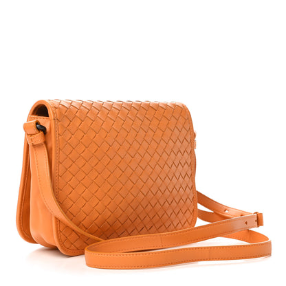 Bottega Veneta Nappa Intrecciato Flap Crossbody Orange 2 of 4