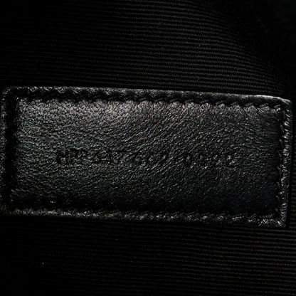 Saint Laurent Grain De Poudre Matelasse Chevron Monogram Cassandre Flap Pouch Natural Dark 7 of 8