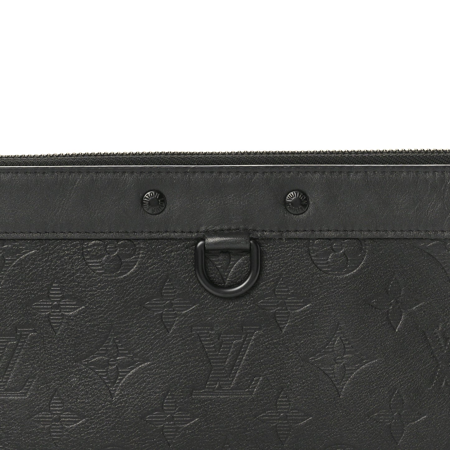 Calfskin Monogram Shadow Discovery Pochette PM Black