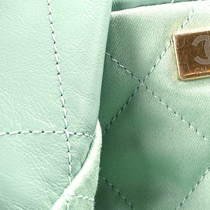Chanel Shiny Calfskin Quilted Chanel 22 Light Green 8 of 11