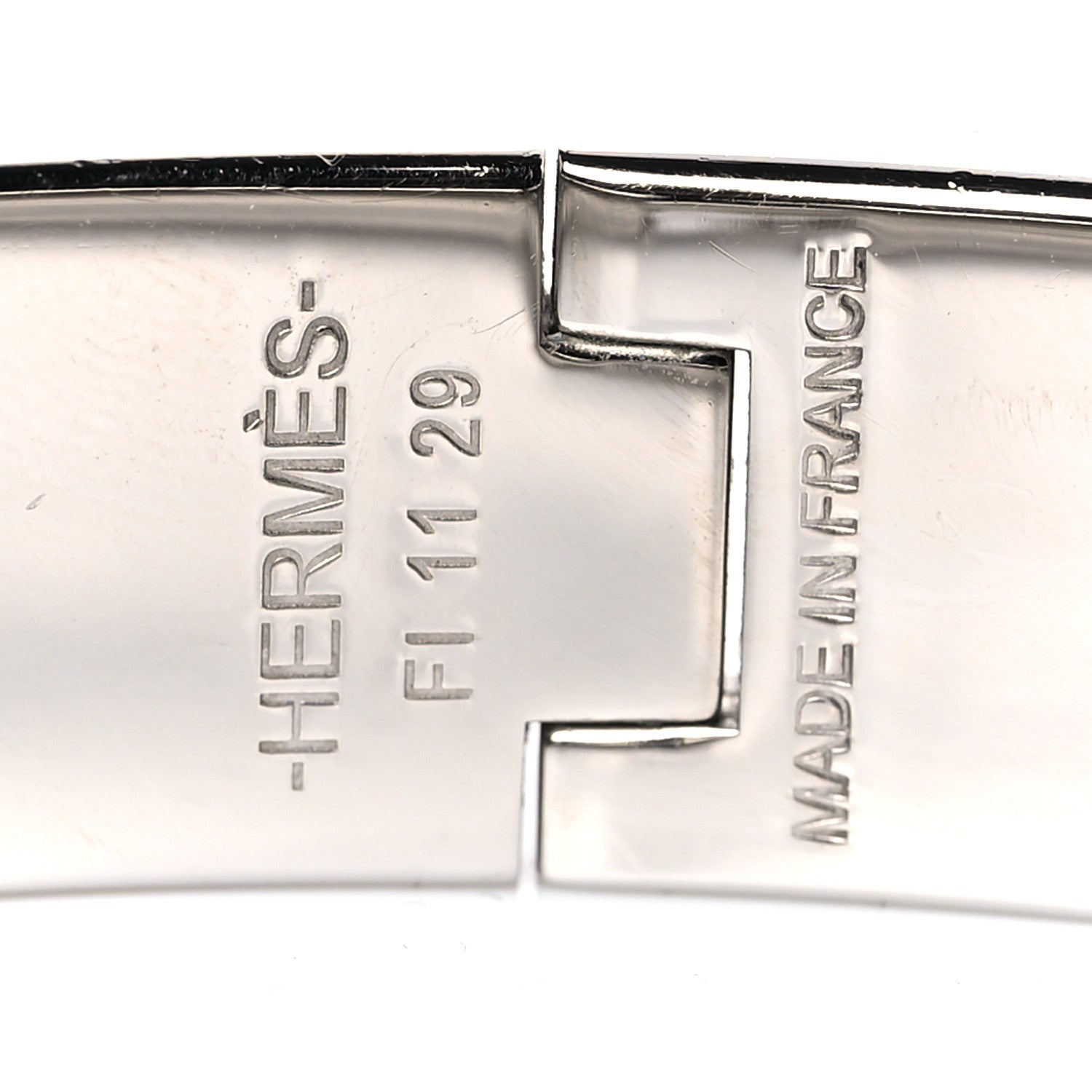 Hermes Enamel Narrow Clic Clac H Bracelet PM Rose Dragee 4 of 7