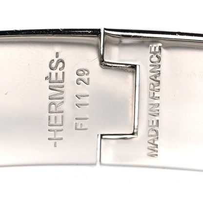Hermes Enamel Narrow Clic Clac H Bracelet PM Rose Dragee 4 of 7
