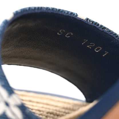 Louis Vuitton Monogram Denim Maia Wedge Sandal 37 9 of 9