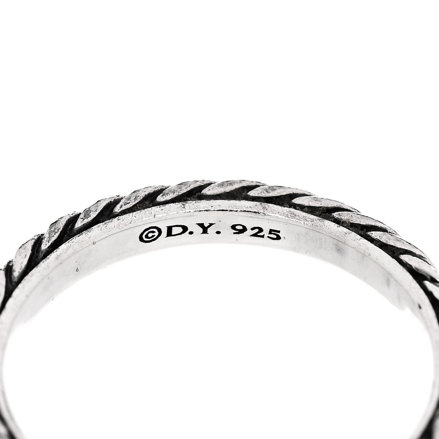 Sterling Silver Stackable Cable Ring 54 7