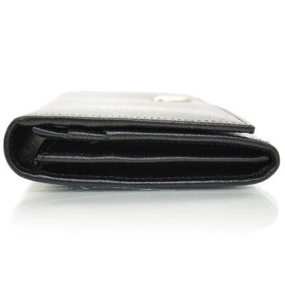 Prada Saffiano Continental Wallet Black 4 of 4
