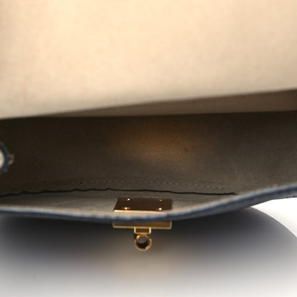 Chloe Grained Calfskin Lambskin Mini Bi-Color Drew Shoulder Bag Black Powder Beige 5 of 8