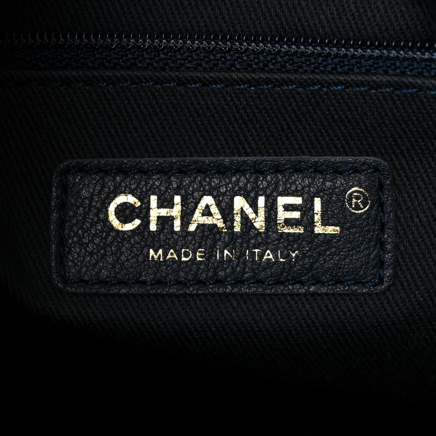 Chanel Caviar Quilted Small Business Affinity Shopping Bag Navy 6 of 10