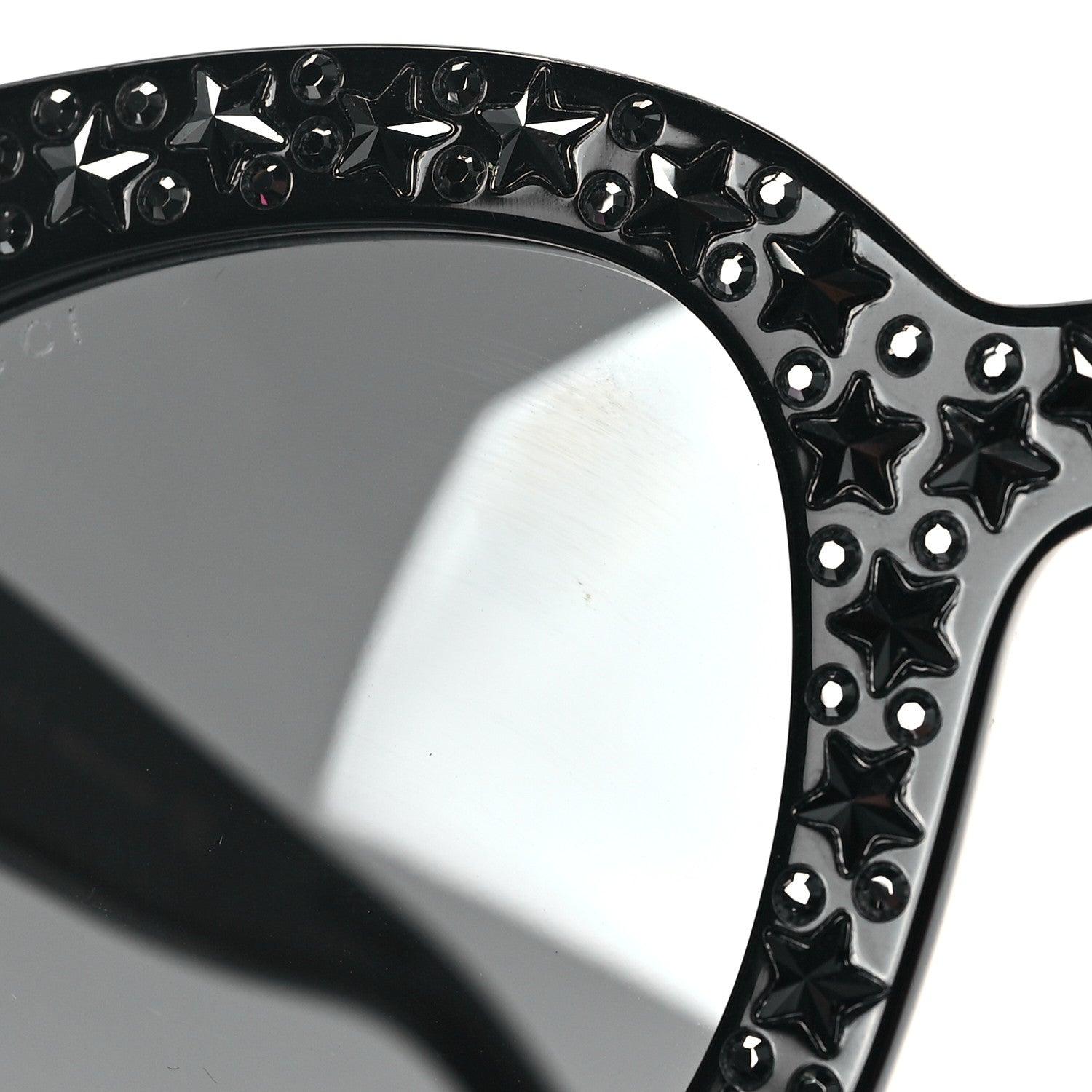 Gucci Acetate Stars Cat Eye Sunglasses GG0116S Black 1612788