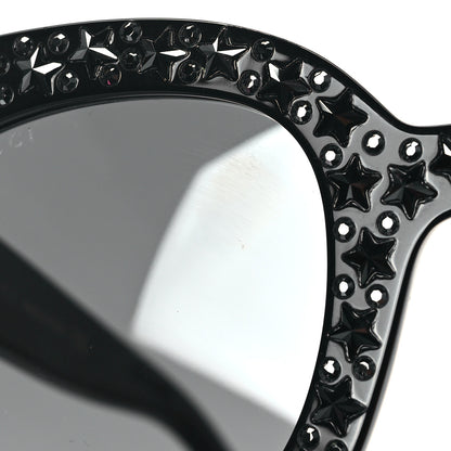 Gucci Acetate Stars Cat Eye Sunglasses GG0116S Black 9 of 9