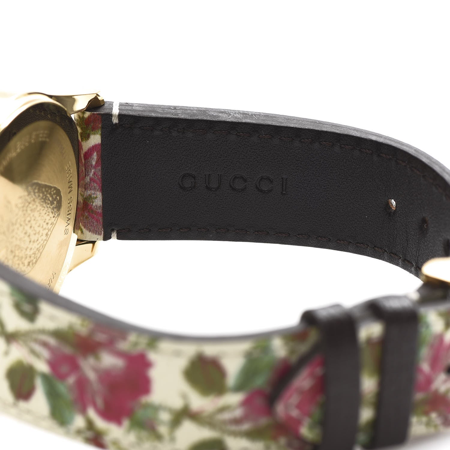 Gucci Stainless Steel Calfskin 38mm G-Timeless Floral Quartz Watch Ivory 7 of 9