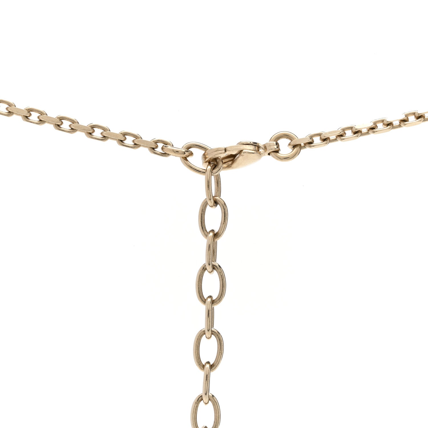 Chanel Crystal CC Logo Bar Necklace Gold 4 of 6