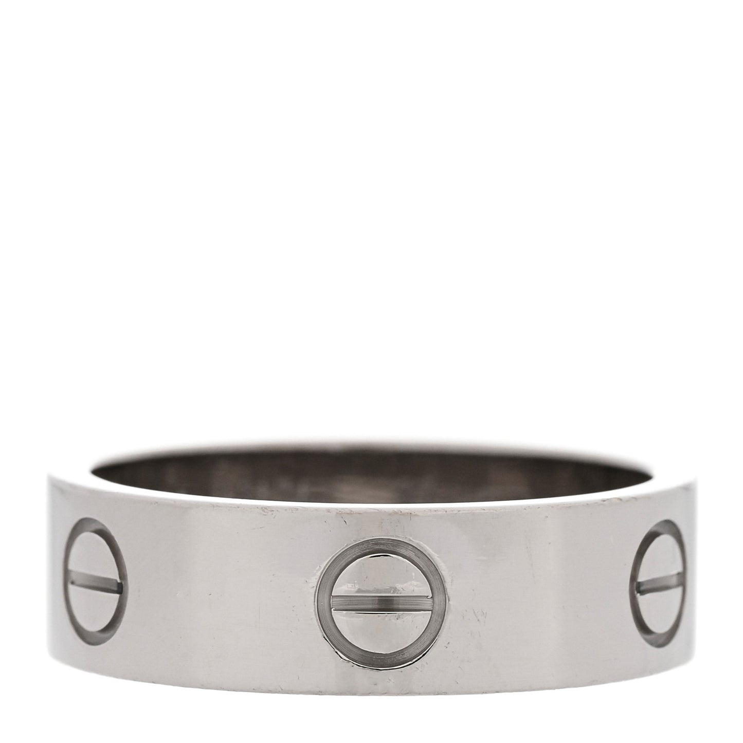 18K White Gold 5.5mm LOVE Ring 57 8