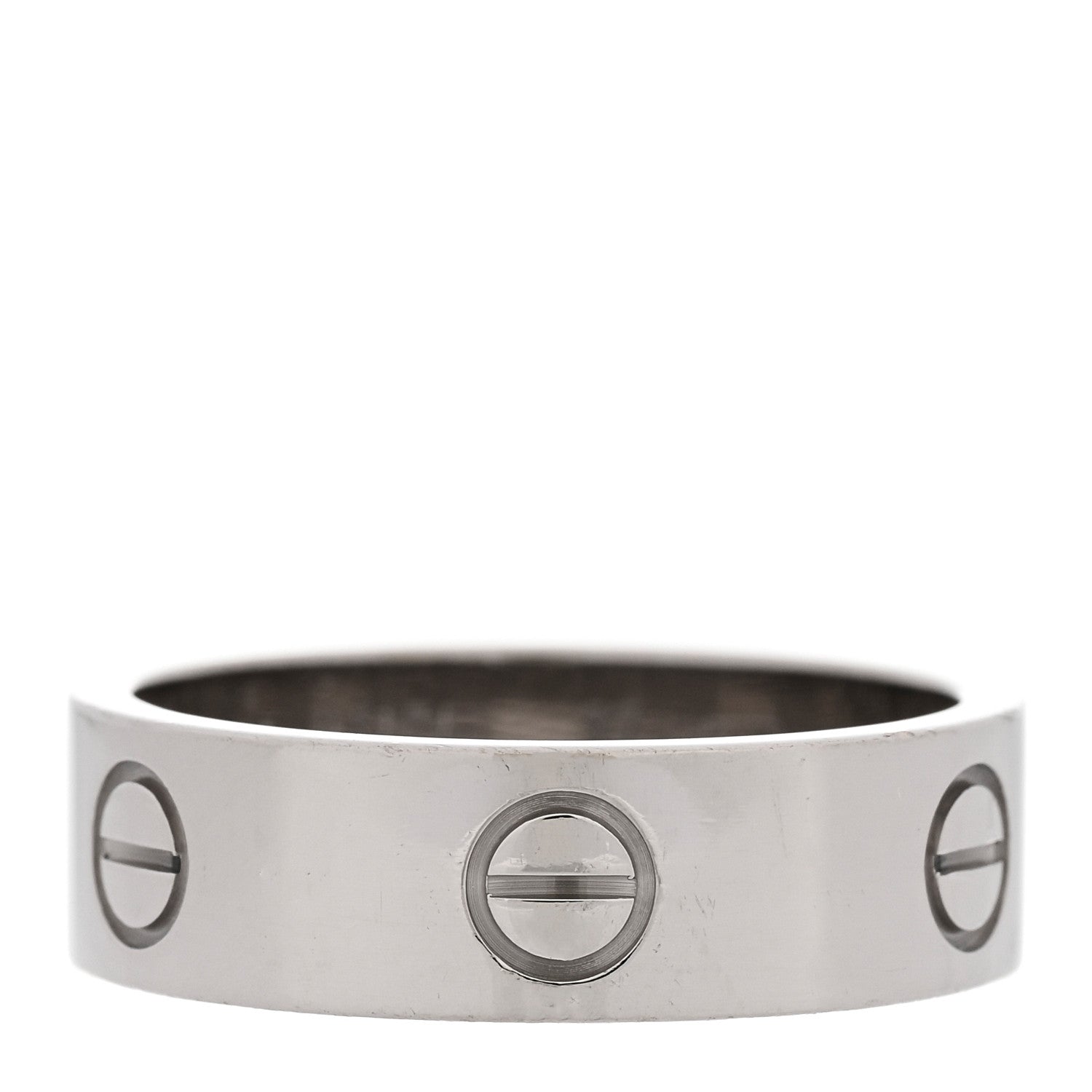 Cartier 18K White Gold 5.5mm LOVE Ring 57 8 1 of 5