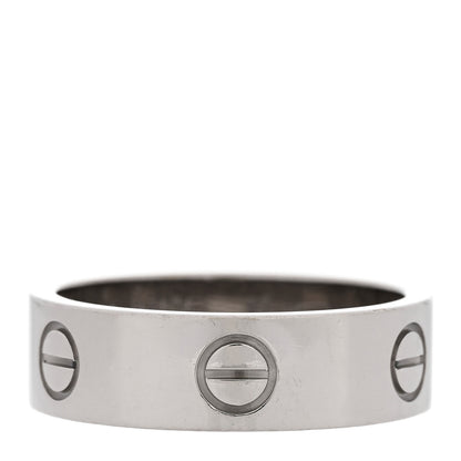 Cartier 18K White Gold 5.5mm LOVE Ring 57 8 1 of 5