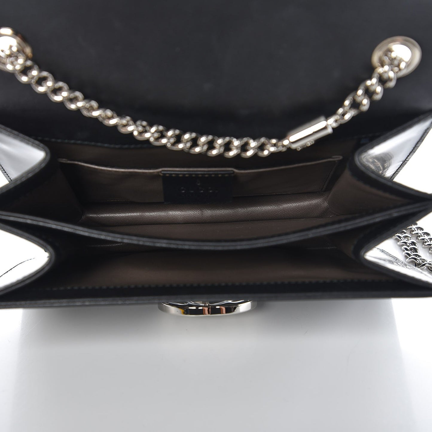 Shade Lux Calfskin Small Interlocking G Shoulder Bag Black