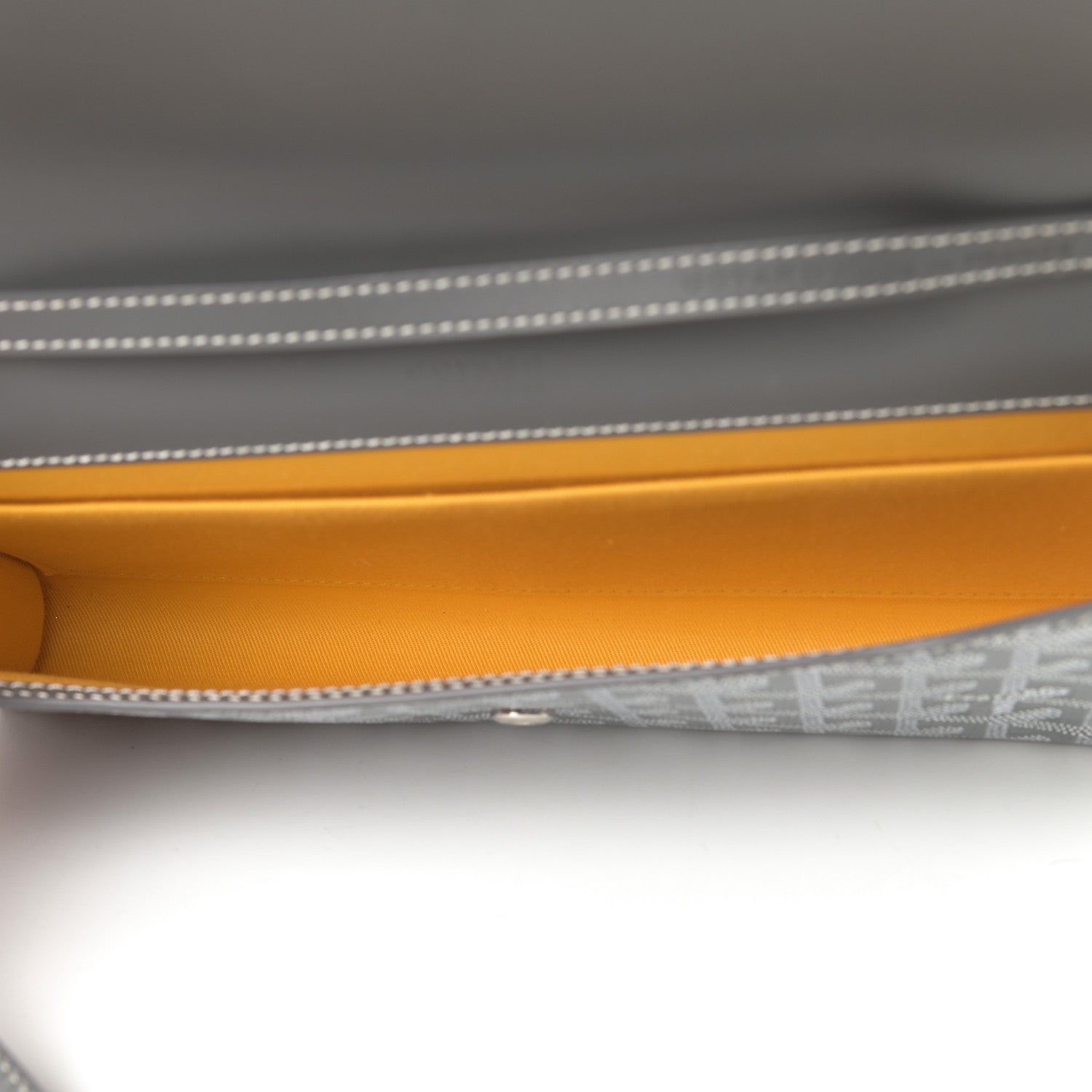 Goyard Goyardine Monte Carlo Bois Clutch With Strap Gray 5 of 10