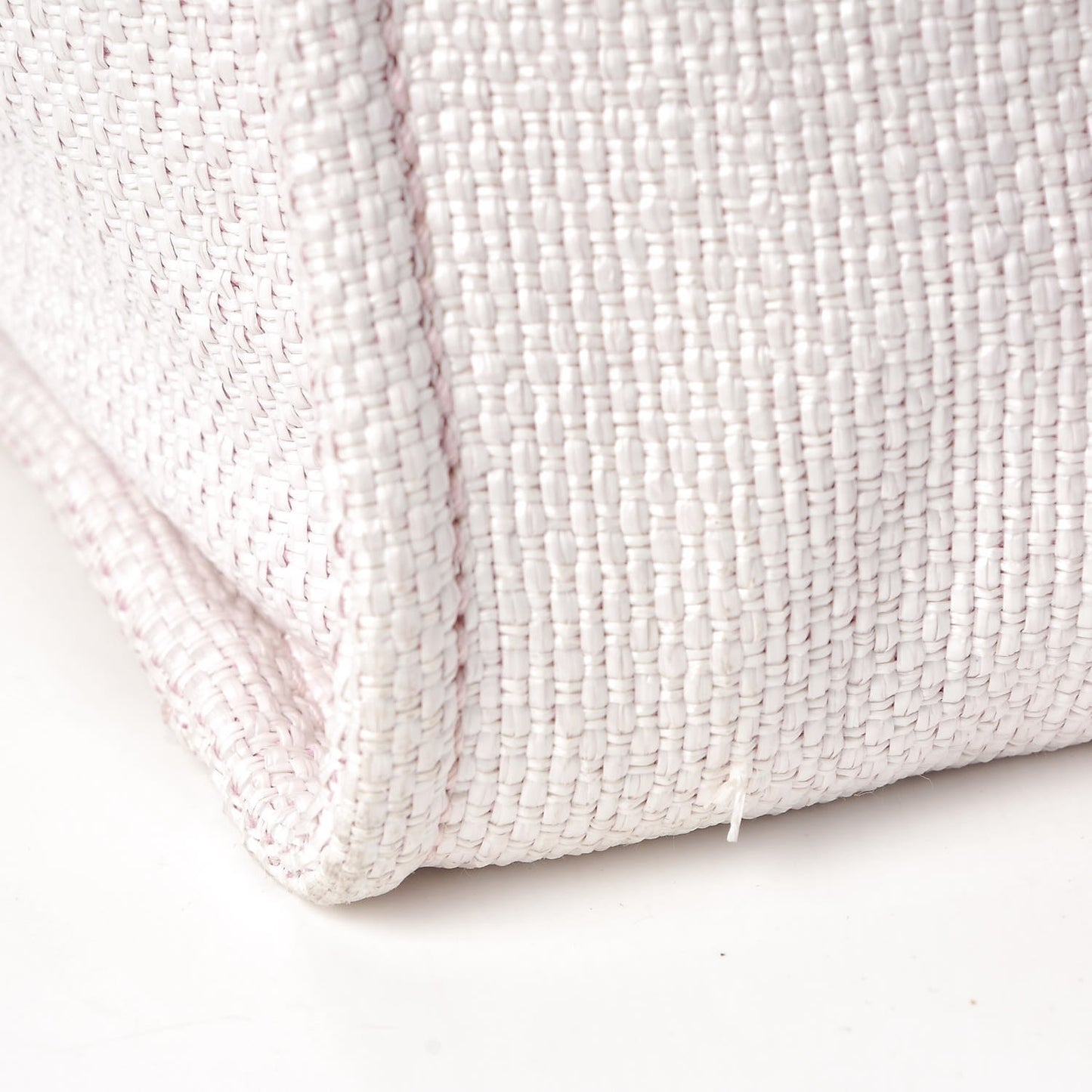 Woven Straw Raffia Large Deauville Tote Pink