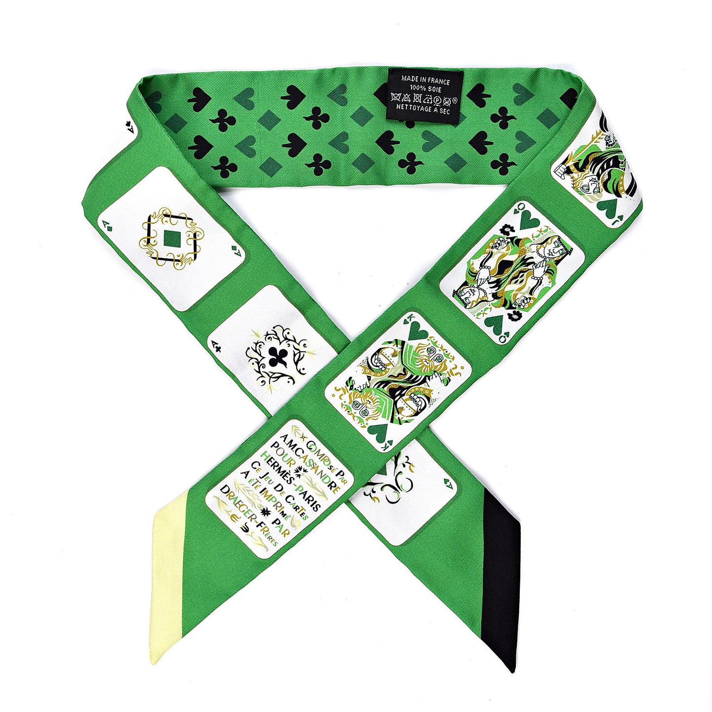 Silk Jeu de Cartes Twilly Vert Emeraude Black Jaune Soufre